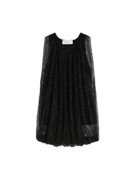 Top Max Mara z siateczką czarny