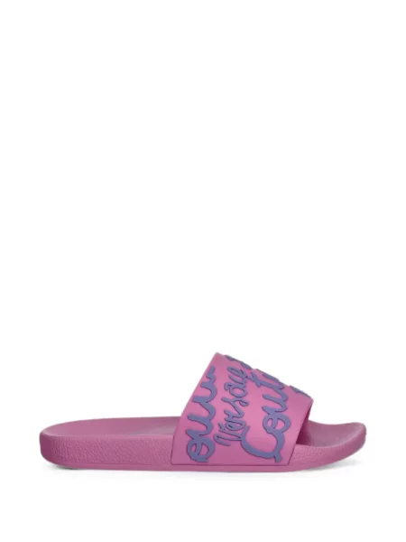 Papuci Versace Jeans Couture cu autograf roz