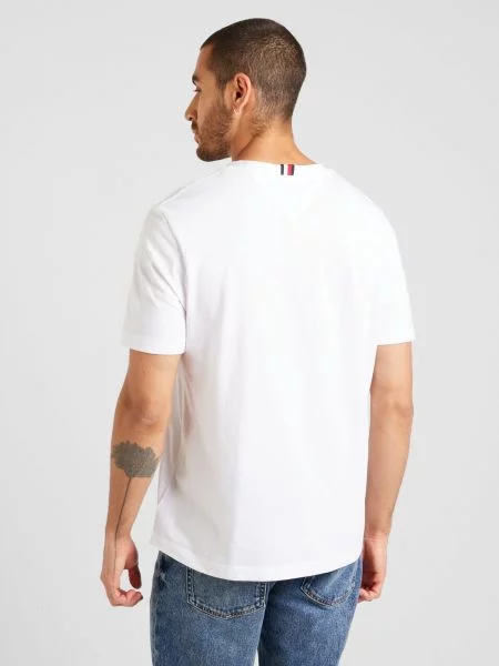 Tommy Hilfiger Tricou POCKET TEE alb
