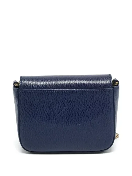 Bőr kézitáska Furla kék