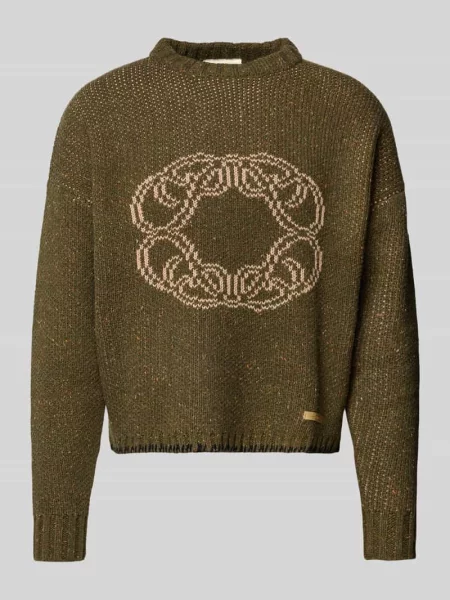 Sweter z dzianiny z okrągłym dekoltem model ‘Legacy’ Prohibited