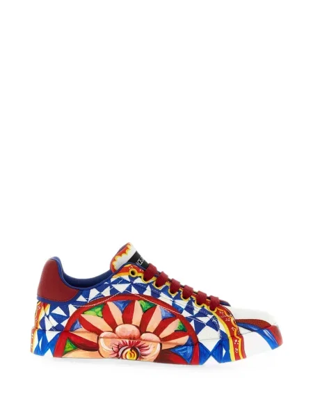 Sneakerși Dolce & Gabbana Portofino cu imagine alb