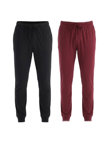 Dagi Pyžamové kalhoty bordó černá