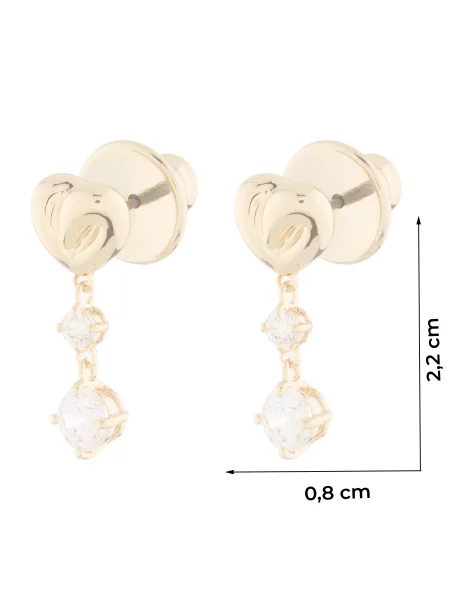 Swarovski Cercei auriu