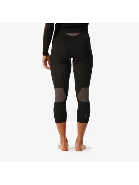 Legginsy termoaktywne narciarskie Wedze BL soft seamless czarne