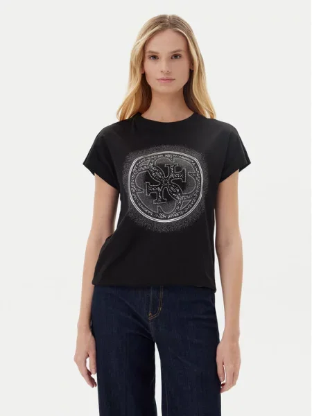 Tričko Guess s potiskem černé