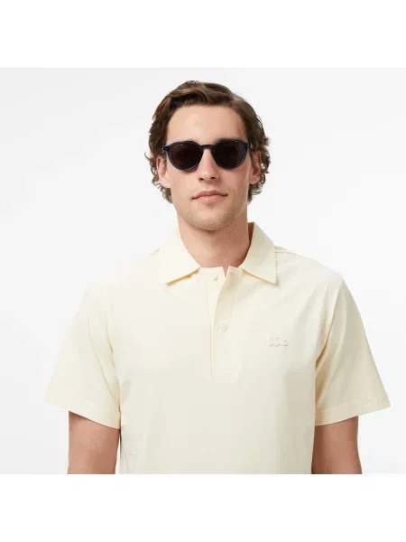 Lacoste Koszulka Polo Paryż Classic Fit Kremowa beżowy