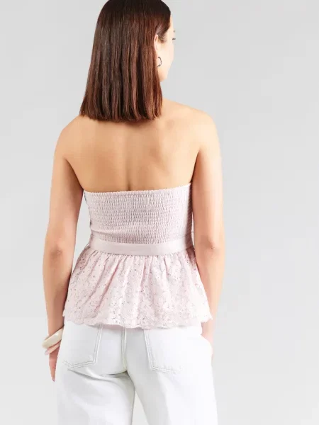 HOLLISTER Top pastel roz