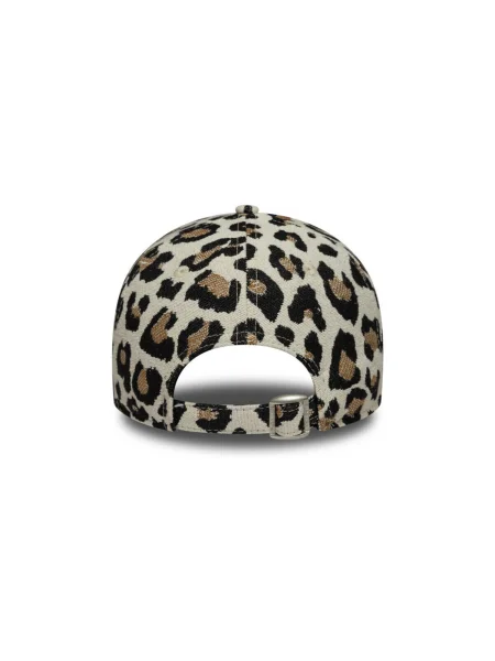 Leopárdmintás baseball sapka New Era bézs