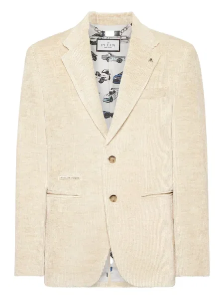 Sacou Philipp Plein cu broderie de catifea cord