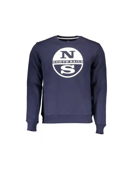 Bluza North Sails z nadrukiem z okrągłym dekoltem niebieska