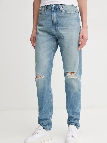 Kavbojke Calvin Klein Jeans modra