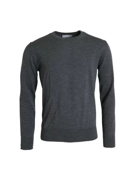Sweter Dolce And Gabbana klasyczny szary