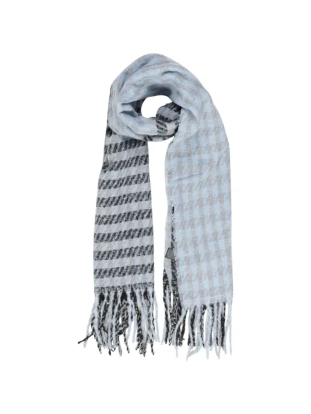 Fular Only în carouri negru