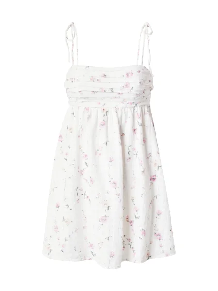 HOLLISTER Obleka jelka / breskev / roza bela