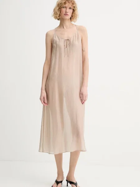 Calvin Klein Swimwear Rochie de plajă Maro bej