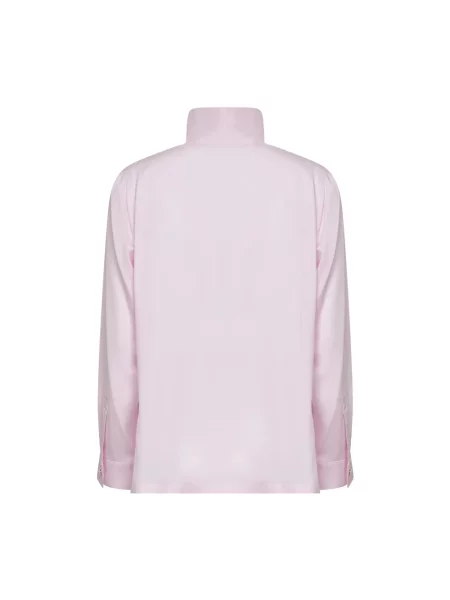 Lniana bluzka Max Mara różowa