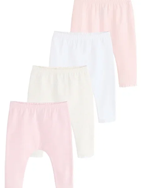 Next Leggings galben / roz alb