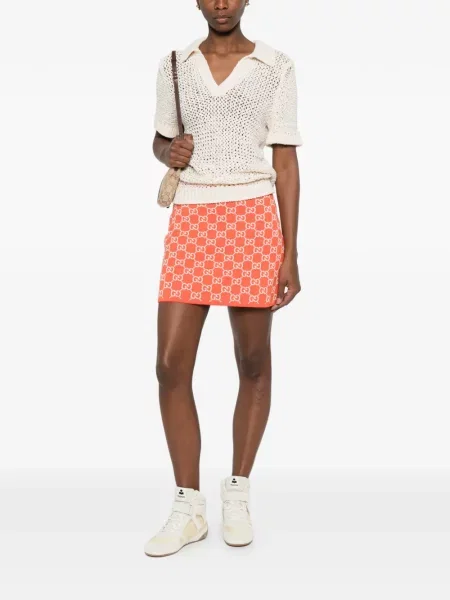 Mini fusta mini Gucci mini portocaliu