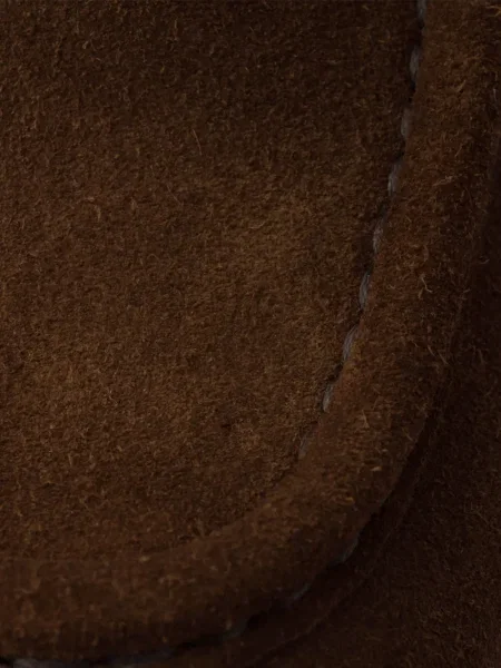 Pantofi loafer Prada din piele de căprioară maro