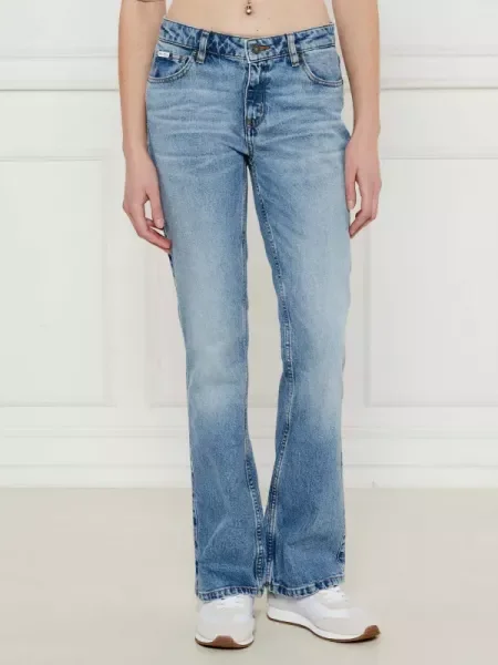 Blugi evazați Guess Jeans albastru
