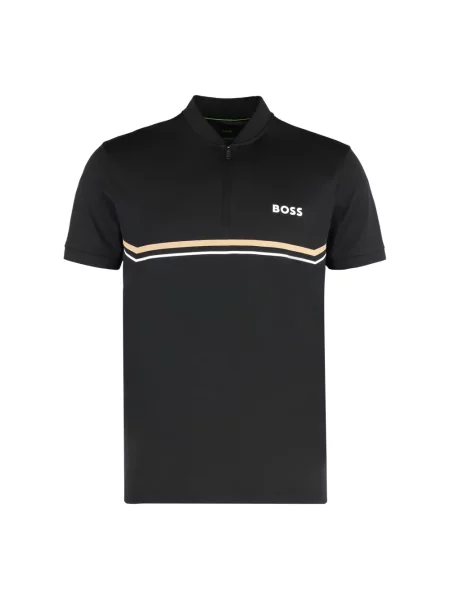 Koszulka polo o kroju slim fit z nadrukiem z logo model ‘TOC SPIN BODYMAPP Boss Green czarna
