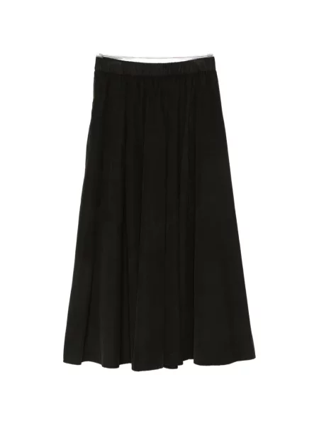 Fustă midi Aspesi de catifea cord negru