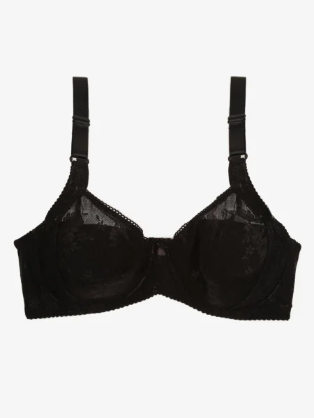 Sutien Cu Cupa Plină și Dantelă Vikonie negru