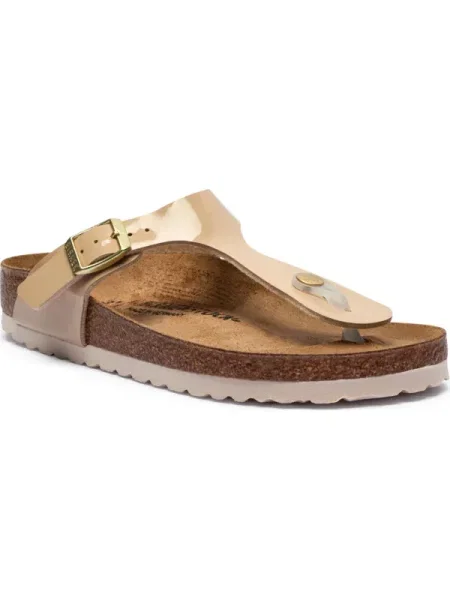 Bőr papucs Birkenstock bézs