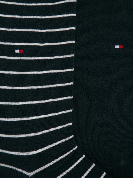 Skarpety z detalem z logo w zestawie 2 szt. Tommy Hilfiger granatowe