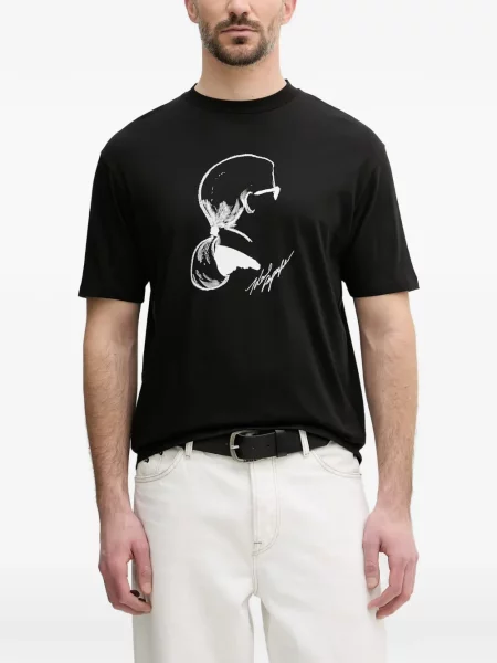 Tricou Karl Lagerfeld cu imagine negru