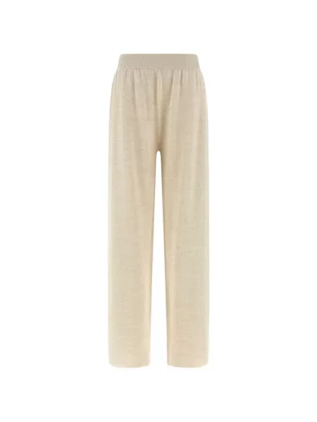 Pantaloni Fabiana Filippi tricotate alb