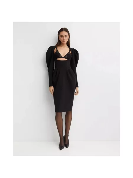 Sukienka midi Dolce And Gabbana czarna