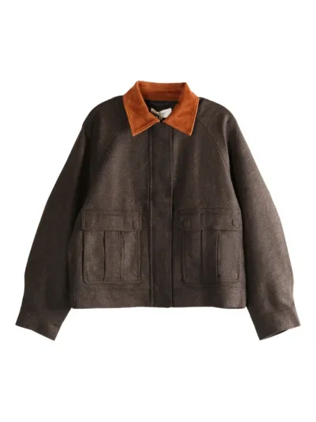 Kołnierzykowy kurtka Atelier New York brązowa