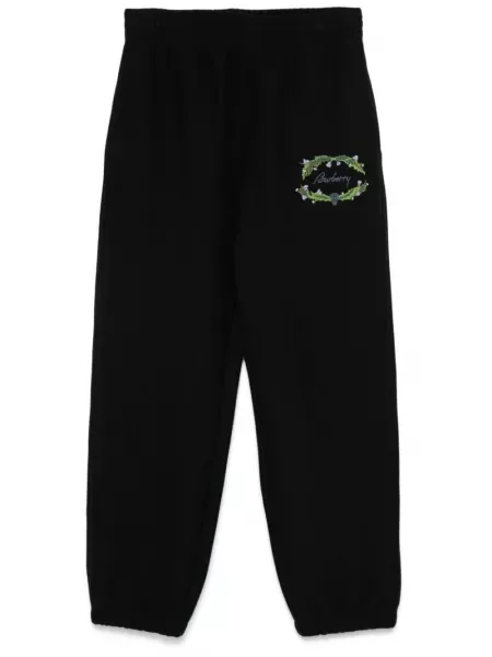 Pantaloni Burberry cu broderie alergare