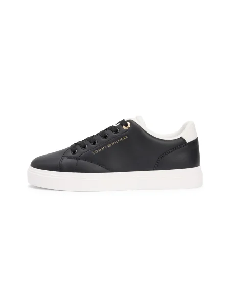 Sneakers Tommy Hilfiger Th Feminine Cupsole Leather negru