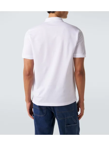 Tricou polo Prada alb