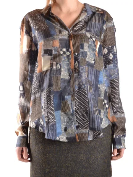 Svilena bluza Jacob Cohën modra