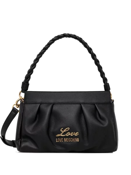 Torebka Love Moschino pleciona czarna