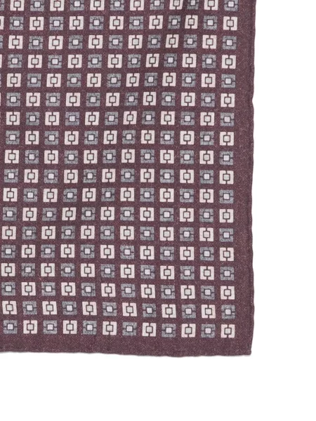 Fular Eleventy cu imprimeu geometric roșu