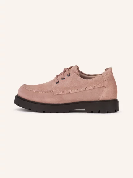 Kožené šněrovací tenisky Birkenstock růžové
