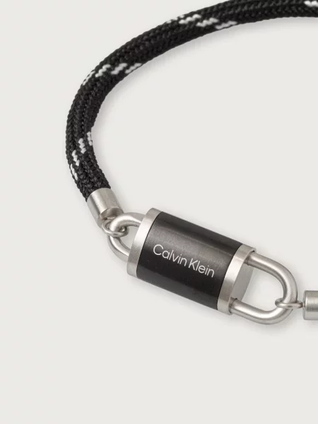 Calvin Klein náramek pánský CK Interlock černý