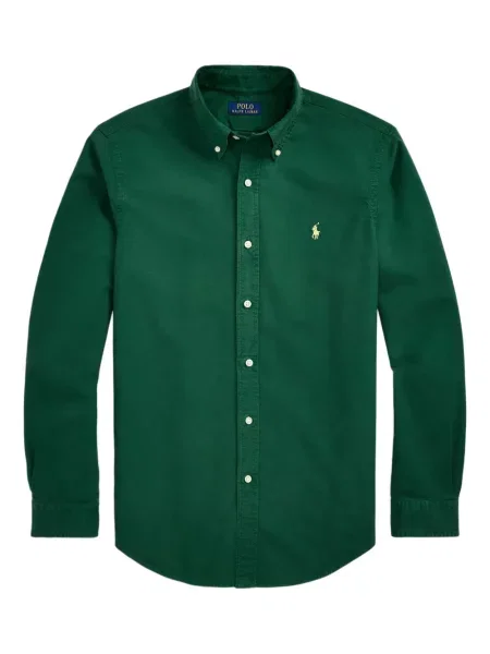 Tricou Polo Ralph Lauren lung de catifea cord cu dungi albastru