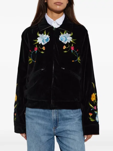 Geacă Kenzo de catifea negru