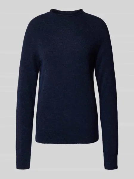 Sweter w kroju regular fit z mieszanki alpaki i wełny model Fesperanasy' Boss Orange granatowy