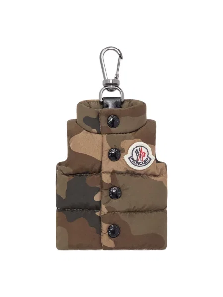 Lniana kamizelka Moncler zielona