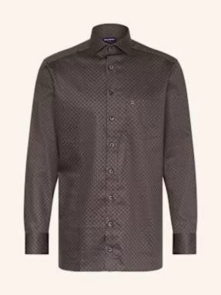 Olymp Košile Luxor Modern Fit tmavě hnědá