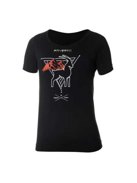 Koszulka turystyczna OUTDOOR WOOL PRO z wełną merino czarna