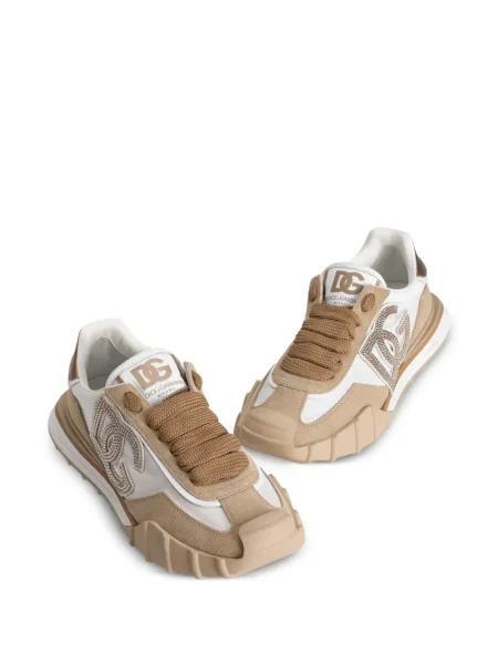 Stras sneakerși Dolce & Gabbana maro