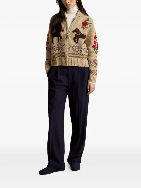 Велурени бягане с яка чорапи Polo Ralph Lauren синьо